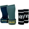 Velites I Guanti Cross Training Quad Ultra senza magnesio I Manopole Paracalli per Sollevamento Pesi I Per Atleti di Crosstraining o Ginnastica I Migliorare i Risultati,Taglia XL, Grigio.