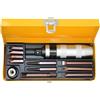 Daytesy Set Cacciavite a Percussione, 12 Pezzi Kit Cacciaviti Professionali Set Giraviti Estrattore Di Viti Danneggiate Reversibile Giravite Portainserti Cacciavite Percussione Set Di Cacciaviti a Impatto