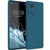 kwmobile Custodia Compatibile con Huawei Nova 9 Cover - Back Case per Smartphone in Silicone TPU - Protezione Gommata - petrolio matt