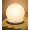 KOOFIT Luce Notturna Bambini, Lampada Notturna per Bambini con 8 Colori RGB e Timer, USB Ricaricabile Lampada da Comodino, Dimmerabile Luci Notturne per Bambini, Neonato, Cameretta, Campeggio, Regalo