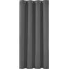 Deconovo Tenda Oscurante Camera da Letto Bambini 138 CM Altezza 1 Pannello, per Interni Finestre con Anelli, 132x138 CM, Grigio Chiaro