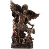 DRW Figura Arcangelo San Michele Bronzo Resina dipinta a mano 27 cm
