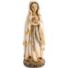 DRW Statuetta vergine di Lourdes in resina dipinta a mano 8 cm