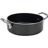 Pentole Agnelli ALSA2106SS20 Alblack Casseruola Bassa con Maniglie, Alluminio, Nero, 20 cm