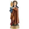 DRW Figura Santa Chiara Resina Dipinta a Mano 13 cm