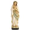 DRW Statuetta vergine di Lourdes in resina dipinta a mano 14 cm