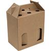 Weboxes Scatola porta bottiglie 6 posti con manico 24,5 x 16,5 x 28 Confezione da 10 pezzi