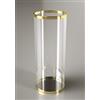 Petrozzi Portaombrelli Cilindrico In Plexiglass Trasparente Oro