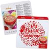 Decora 9270930 Stencil decorativo Buon Compleanno Ø 25 Cm, in plastica per alimenti; perfetto per realizzare splendidi disegni su torte, dolcetti e biscotti. Made in Italy.