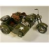 HD WWII PRL) HARLEY-DAVIDSON USAF WWII SIDECAR MODELLO LATTA TIN TOY BIG MODEL HD WAR II