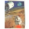 (PRL) PK-55 LUNAR MODULE CARTOLINA 3D POSTCARD CARTE POSTALE VINTAGE COLLECTION