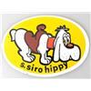 (PRL) S. SIRO HIPPY DOG ADESIVO CANE STICKER VINTAGE COLLECTION AUTOCOLLANT