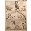 PRL) BRAD BARRON N°4 GIOVANNI BRUZZO TAVOLA ORIGINALE ORIGINAL COMIC ART DESSIN
