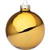 BIZZOTTO - SFERA DI NATALE IN VETRO COLORE ORO LUCIDO D80 0937075