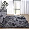 GISIONLARI Tappeti Shaggy Tappeto a Pelo Lungo Tappeto Peloso Soggiorno Salotto Moderno Cameretta Tappeti Pelosi Camera da Letto Morbido Tappetino Antiscivolo Morbido e Soffice (160 x 200 cm, Nero grigio)