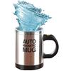 Mengshen Tazza Automescolante/Caffe Cup/Automatica Magnetica Mug Miscelazione in Acciaio Inossidabile Elettrico per Il Trasporto di Mattoni per Viaggiare Mattina Ufficio, MS-A004M Black