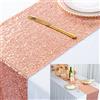 ShinyBeauty Runner da tavola in oro rosa 30 x 150 cm runner da tavola natalizio con paillettes dorate runner da tavola con lustrini glitterati per decorazioni per baby shower (30 x 180 cm, oro rosa)