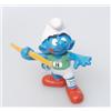 PRL) PUFFI SCHLEICH 20744 ATLETA LANCIO DEL GIAVELLOTTO THROWER SMURF TOY