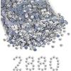 BEADSLAND Hotfix Strass Bulk, 2880 Pezzo Cristallo Hotfix Strass per Artigianato Vestiti Decorazione DIY, Cristallo Bianco, SS30, 6.3-6.5mm