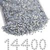 BEADSLAND Hotfix Strass Bulk, 14400 Pezzo Cristallo Hotfix Strass per Artigianato Vestiti Decorazione DIY, Cristallo Bianco, SS16, 3.8-4.0mm