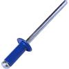 AERZETIX - C57102 - Set di 50 rivetti ciechi Ø4x10mm colore blu RAL 5010 - in acciaio/alluminio - rivetto pop a rottura stelo