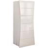 Web Furniture ARCO Melaminico Settimino 6 Cassetti Bianco Lucido