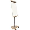 ROCADA Lavagna flipchart NATURAL antracite rovere su ruote
