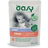 Oasy Cat Bocconcini in salsa 85 gr - Salmone - Confezione da 12 pezzi - Cibo umido per gatti - 1° ORDINE? scegli lo sconto BZR5 / BZR20 + 200 punti fedeltà