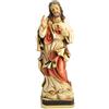 DRW Figura Sacro Cuore di Gesù imitando Legno Resina Dipinta a Mano 31 cm