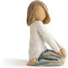 Willow Tree Figurina Bambino Felice, Resina, Design di Susan Lordi, 7.5 cm