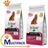 Schesir Dog Medium Adult Mantenimento Prosciutto - Multipack [PREZZO A CONFEZIONE] Sacco da 12 kg