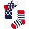 Happy Socks 2 Pack Kids Stripe Sock