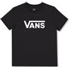 Vans Wm Drop V Ss Crew-B T-Shirt M/M Nera Logo Bianco Donna