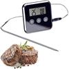Westmark Termometro digitale per arrosto, con segnale acustico, da appoggiare o appendere, acciaio inox/plastica, argento/nero, 12912280
