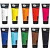 Artina Set di colori acrilici 10 tubetti alta qualità per artisti | 10x120ml multicolore per dilettanti o pittori professionisti nbsp qualit agrave tela legno pittura Crylic