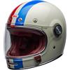 Bell casco vintage integrale Bullitt Command - Vintage White / Oxblood / Blue taglia M