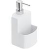 Wenko 3620115100 Dispenser per Detersivo True Colours Festival, Ceramica Soft-Touch Tocco Delicato, 10 x 18 x 10 cm, Bianco