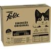 Felix Classic in buste 80 x 85 g Pacco misto umido per gatti - Mix di terra: Pollo e Reni, Anatra e Agnello, Pollo, Manzo