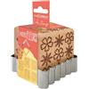 ScrapCooking - Timbro per pasticceria in legno, motivo floreale, con 1 taglierino per biscotti e cubo, decorazione a forma di fiore, con 5 facce incise in rilievo, decorazione