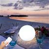HMAKGG Lampada da Tavolo LED Senza Fili Ricaricabile Rotonda 15 cm