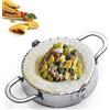 KAYCROWN Pressa Empanada, in acciaio inox, a forma di ravioli, Pierogi Dumpling Maker wrapper per pasticceria, accessori da cucina (XL: 15,2 cm)