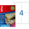 APLI Etiquetas APLI 105 mm x 148 mm 100 Hojas - PL11785