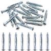 Keple M4 x 38 Tasselli per Cartongesso - Acciaio Zincato (Pack de 10) Impediscono l'ossidazione Metallico Metallo - Espansione per Muro a Secco, Gips (38mm di Lunghezza) M4x38