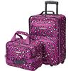 Rockland Fashion Softside - Set bagagli, argento, 51 in, Set di valigie