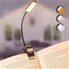 Gritin 16 LED Luce per Lettura Libri a Letto, Ricaricabile Lampada Luce da Lettura per Libro con Clip, 3 Temperatura Colore & Dimmeraggio Sostenibile, 360°Flessibile Lampada Libro per Notturna