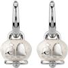 Chantecler / Et Voilà / orecchini campanella micro con faraglioni / argento e smalto bianco perlato - 38081