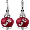 Chantecler / Et Voilà / orecchini campanella micro con cornetti / argento e smalto rosso perlato - 38079