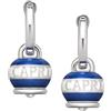 Chantecler / Capriness / orecchini campanella micro Dolce Vita / argento, smalto blu e bianco - 40496