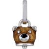 Chantecler / Et Voilà / ciondolo campanella orso micro / argento e smalto marrone chiaro - 41128