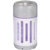 Mostrap Jata Hogar MELI0120 - Elimina insetti con torcia, 9 lampadine a LED UV come attratti, ricaricabile, area d'azione: 25 m2, uso interno ed esterno